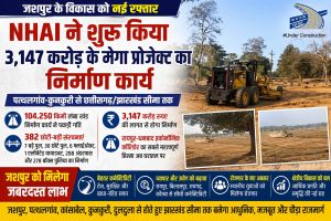 NHAI ने 3,147 करोड़ के मेगा प्रोजेक्ट का निर्माण शुरू किया, जशपुर को मिलेगा बड़ा लाभ।